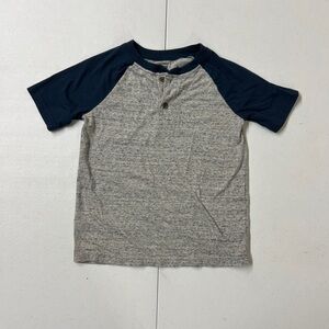 Kids Heather Gray and Navy Shirt